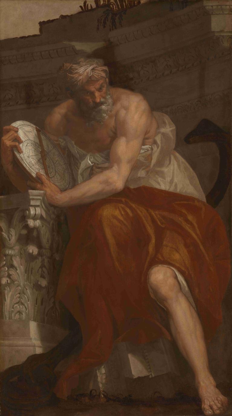 Allegory of Navigation with an Astrolabe,Alegori Navigasi dengan Astrolabe,Paolo Veronese,Lukisan cat minyak