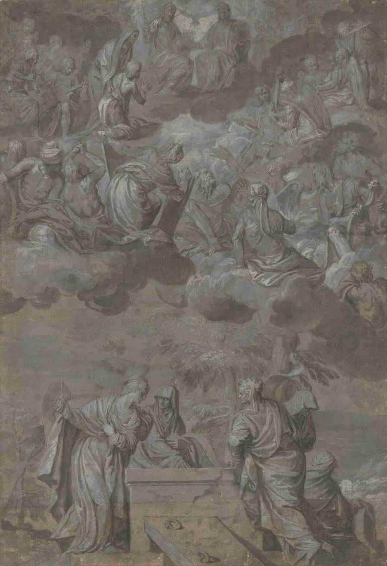 Allegory of the Redemption of the World,Allégorie de la rédemption du monde,Paolo Veronese,Gravure sur cuivre