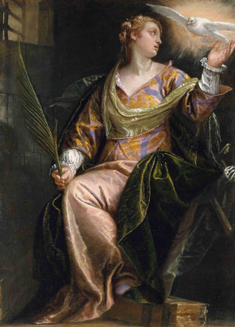 Saint Catherine of Alexandria in Prison,De heilige Catharina van Alexandrië in de gevangenis,Paolo Veronese