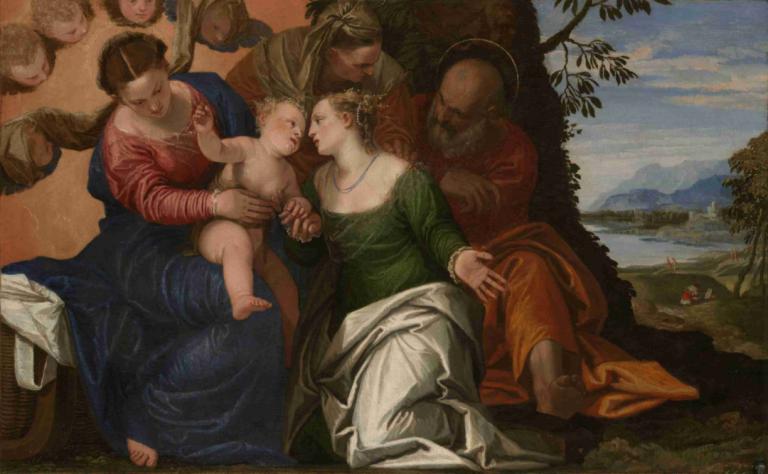 The Mystic Marriage of Saint Catherine of Alexandria,알렉산드리아의 성 캐서린의 신비로운 결혼,Paolo Veronese,파올로 베로네세,오일 페인팅