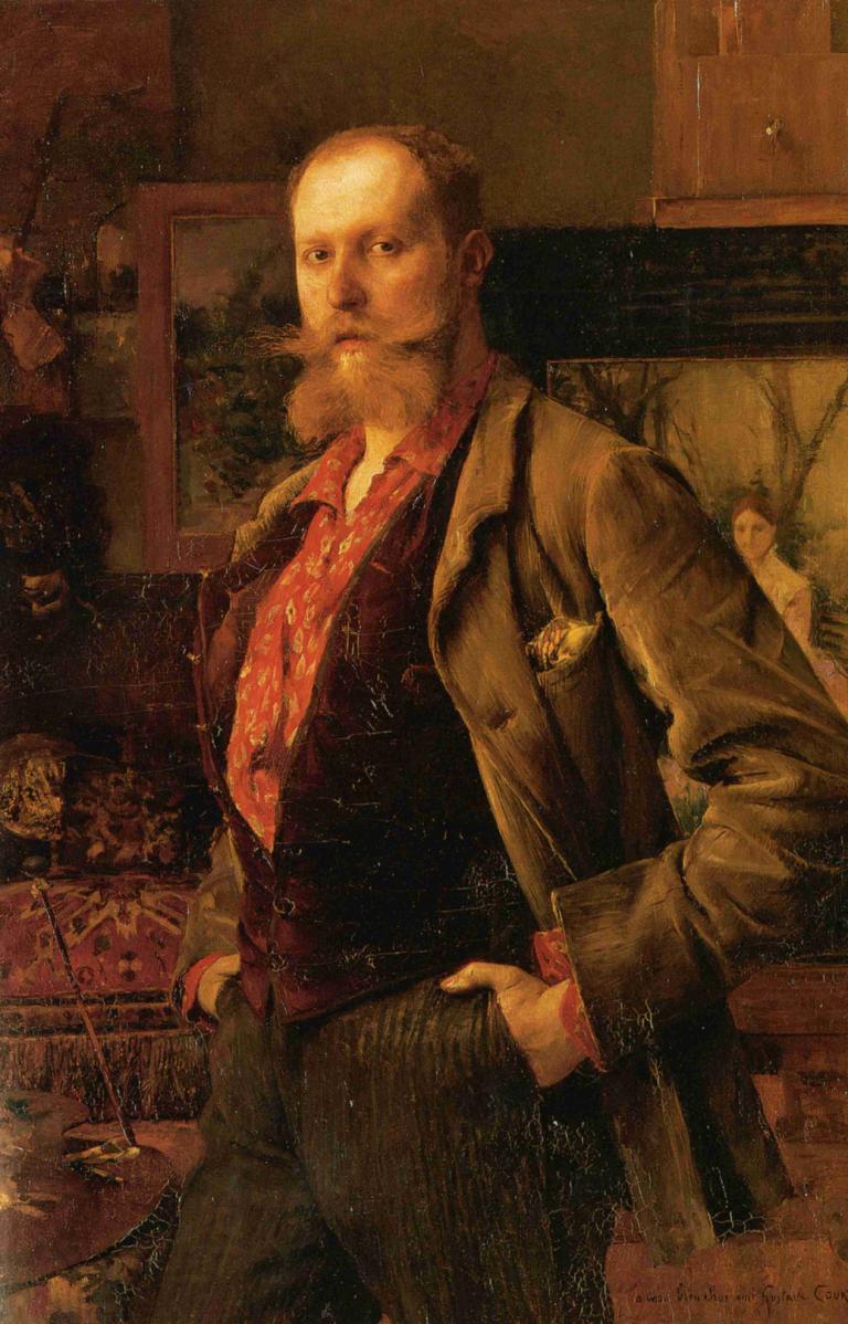 Portrait of Gustave Courtois,Портрет Гюстава Куртуа,Pascal-Adolphe-Jean Dagnan-Bouveret