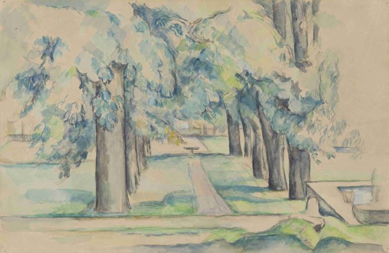 Avenue of Chestnut Trees at the Jas de Bouffan,Λεωφόρος των καστανιών στο Jas de Bouffan,Paul Cézanne