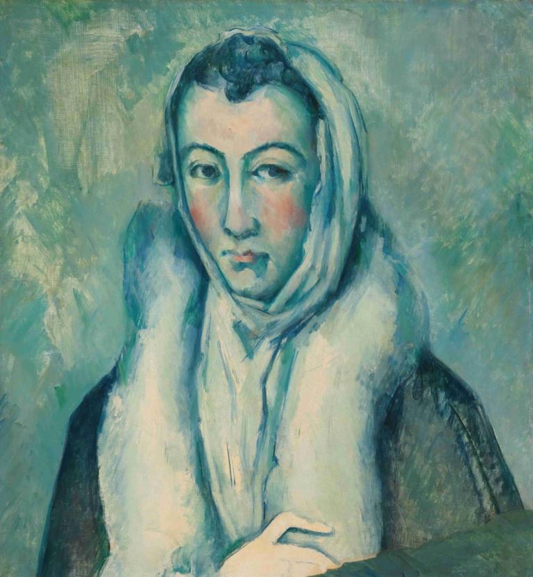 La Femme À L'hermine, D'après Le Greco,Ermine'li Kadın, El Greco'dan Sonra,Paul Cézanne,Yağlı boya,Yağlı boya