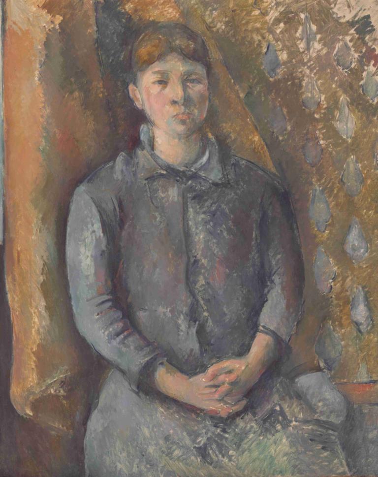 Madame Cézanne,Мадам Сезанн,Paul Cézanne,Поль Сезанн,Картина Маслом,Картина Маслом, соло, 1 мальчик