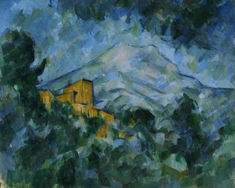 Mont Sainte-Victoire and Château Noir,Paul Cézanne,Oil Painting,Oil Painting, no humans, scenery