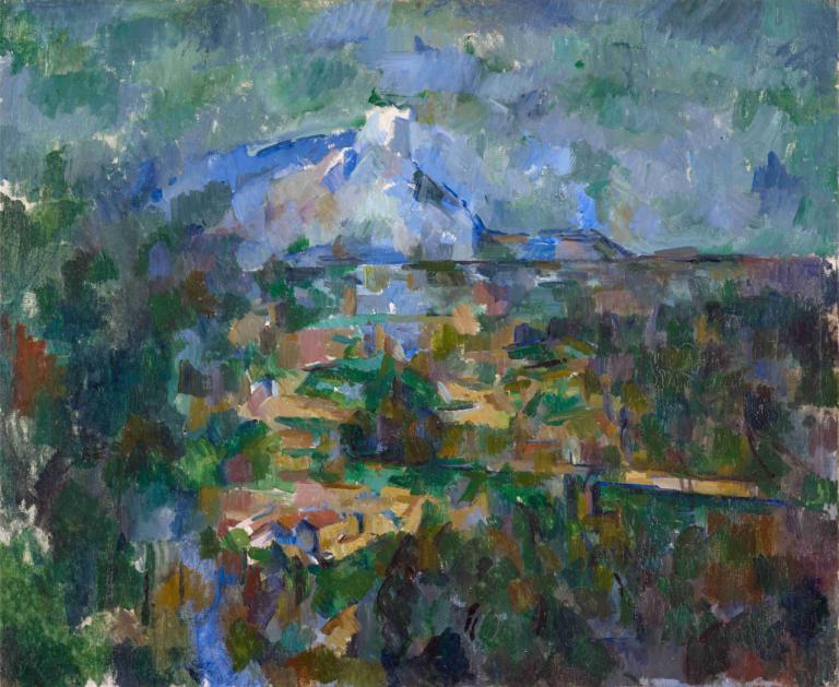 The Mont Sainte-Victoire Seen From Les Lauves,Mont Sainte-Victoire văzută din Les Lauves,Paul Cézanne