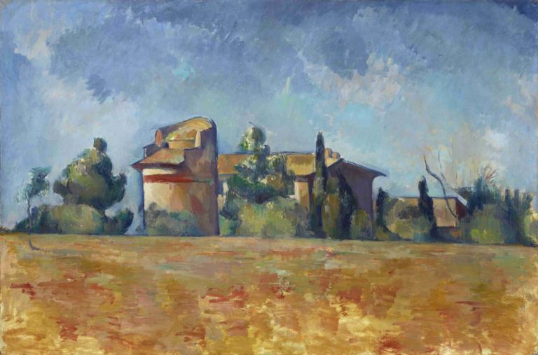 The Pigeon House Of Bellevue,Casa Porumbelului din Bellevue,Paul Cézanne,Pictura in ulei,Pictura in ulei