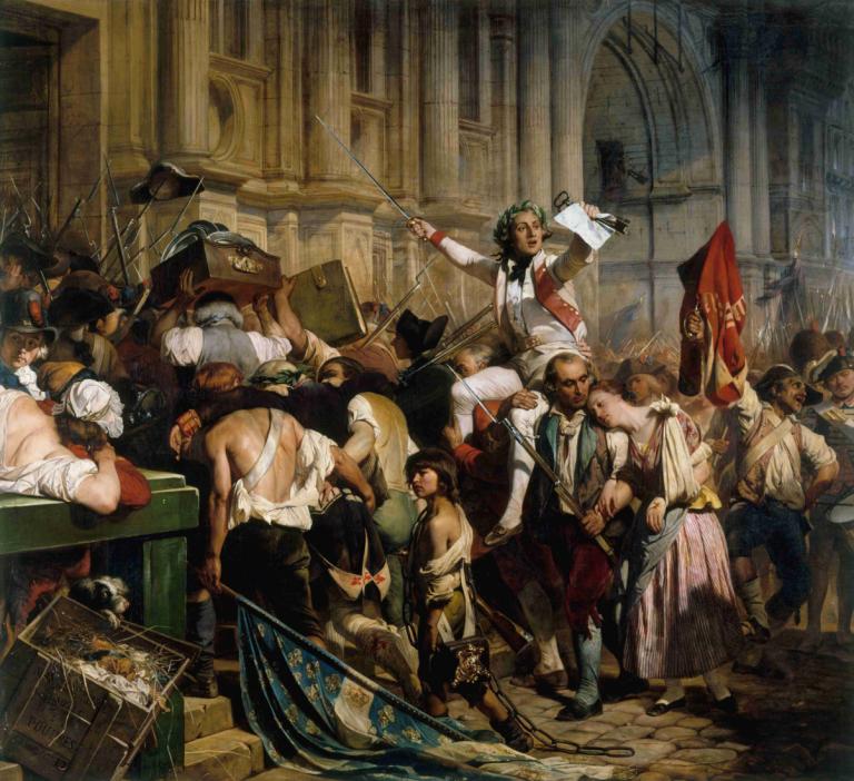 Les Vainqueurs De La Bastille Devant L'hôtel De Ville, Le 14 Juillet 1789