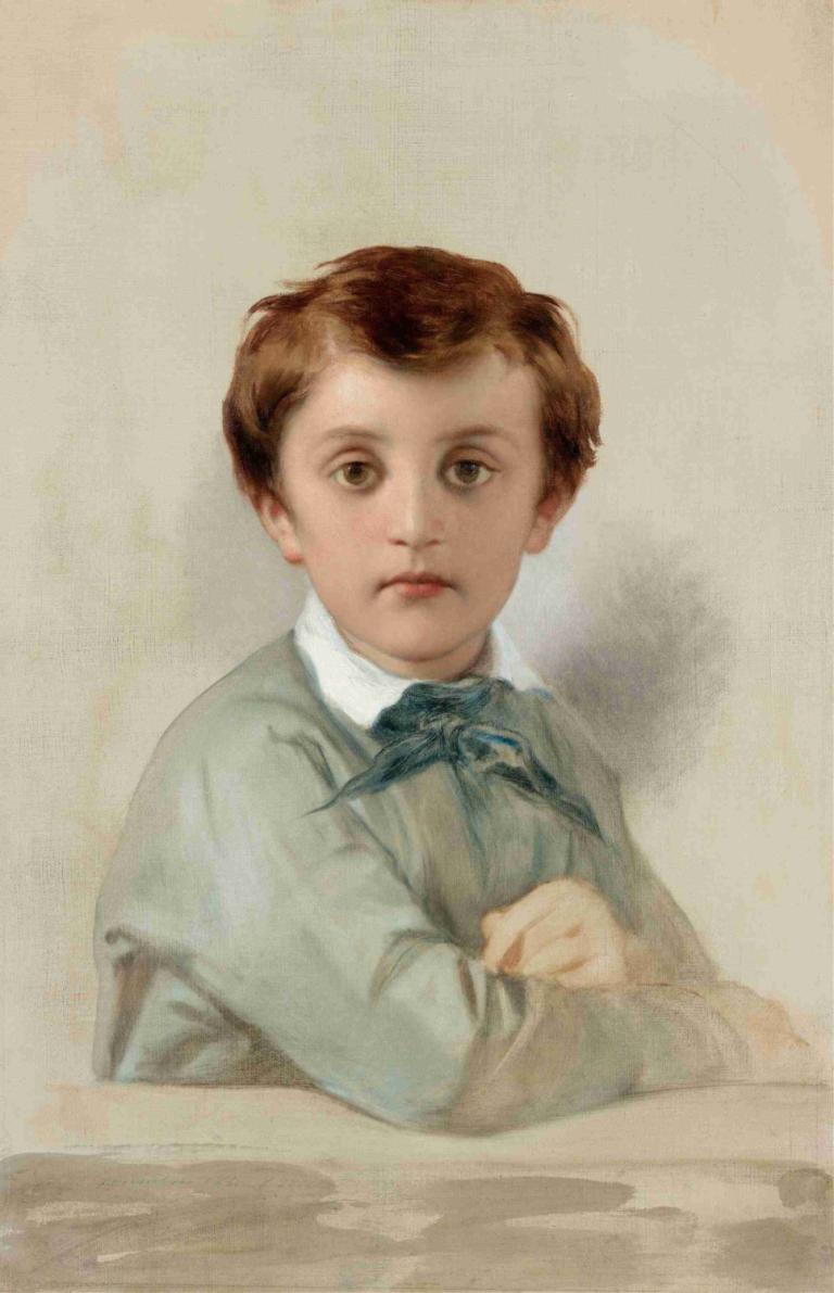 Portrait of Philippe-Grégoire Delaroche, the Artist’s Younger Son,Portrét Philippe-Grégoire Delaroche