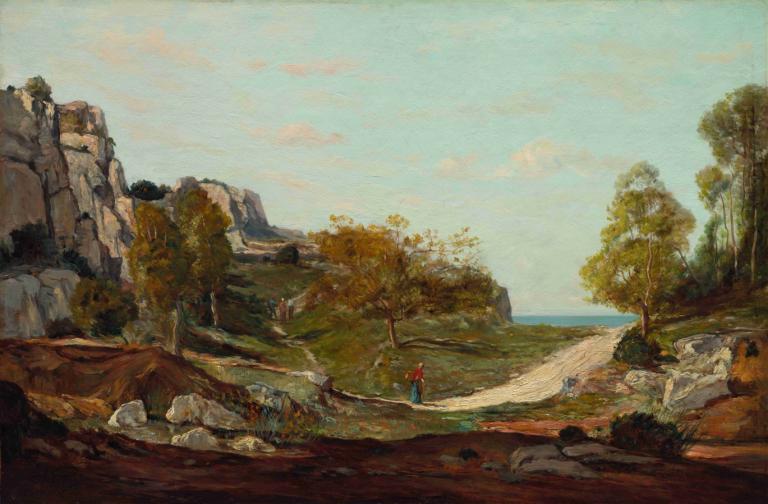 Landscape at Saint-André, Near Marseilles,Landschap in Saint-André, bij Marseille,Paul Gauguin,Olieverf