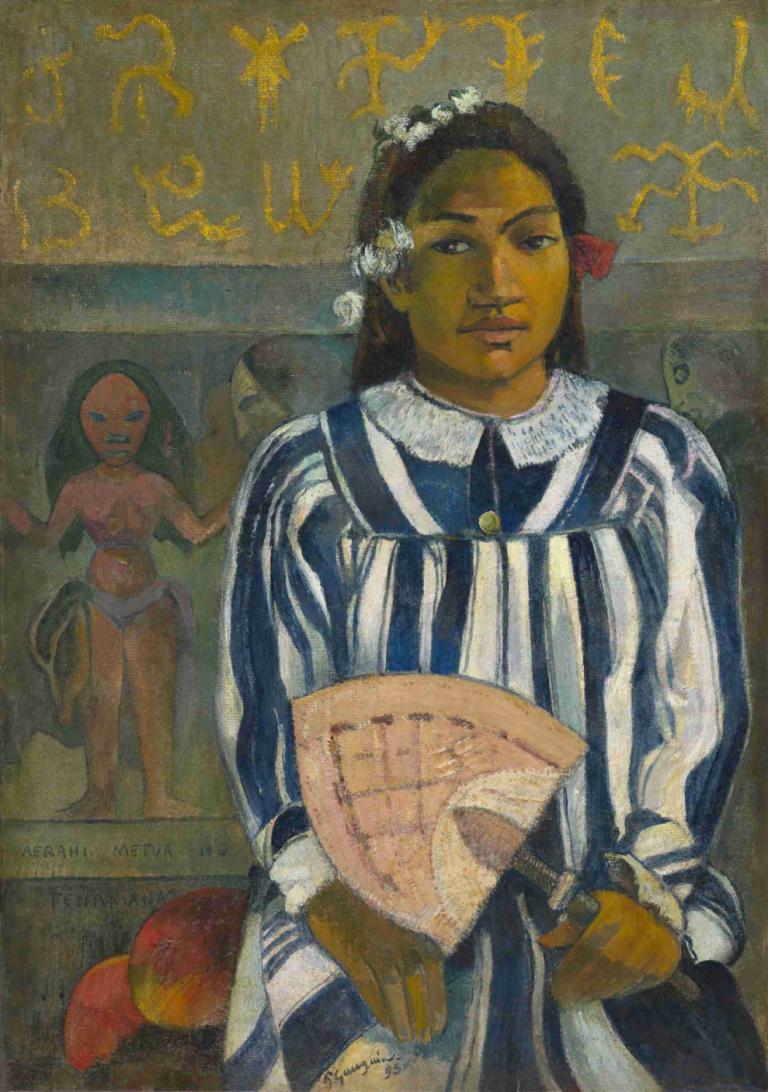 Merahi metua no Tehamana (The Ancestors of Tehamana),Předci Tehamana,Paul Gauguin,Olejomalba,Olejomalba