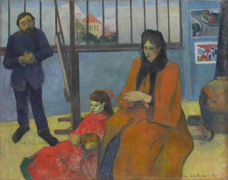 Schuffenecker's Studio,Schuffeneckerovo studio,Paul Gauguin,Olejomalba,Olejomalba, více chlapců, 2 kluci