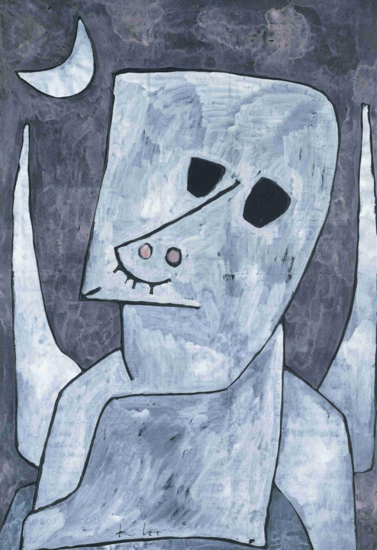 Angel Applicant,Melek Başvuru Sahibi,Paul Klee,Yağlı boya,Yağlı boya, insan yok, solo, pokemon (yaratık)