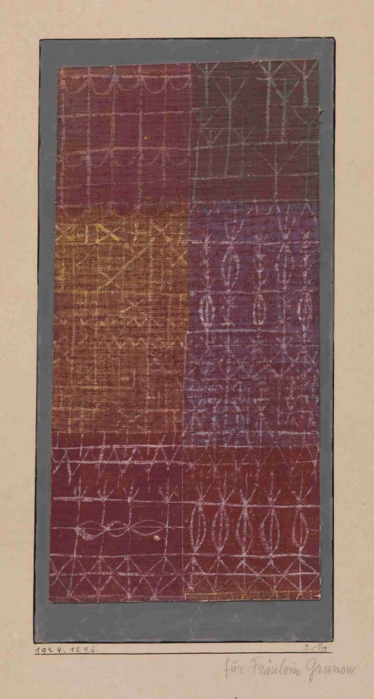 Curtain,Kurtyna,Paul Klee,Obraz olejny,Obraz olejny, pajęcza sieć, jedwab, żadnych ludzi, granica