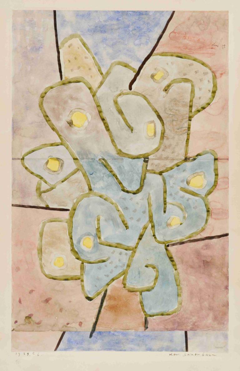 Der Sauerbaum,Hapan puu,Paul Klee,Öljymaalaus,Öljymaalaus, keltaiset silmät, pokemon (olento), ei ihmisiä