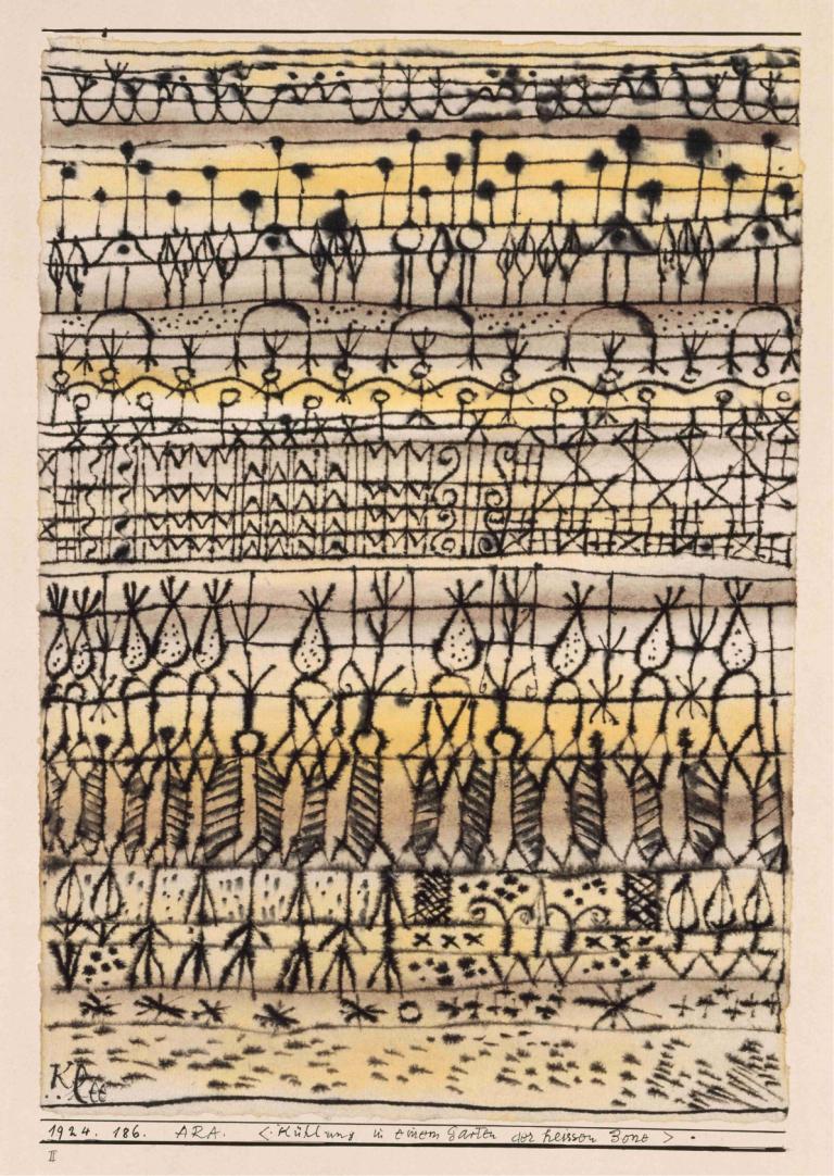 ERA. 'Cooling in a Garden of the Torrid Zone',ERA. 'Refrescarse en un jardín de la zona tórrida',Paul Klee