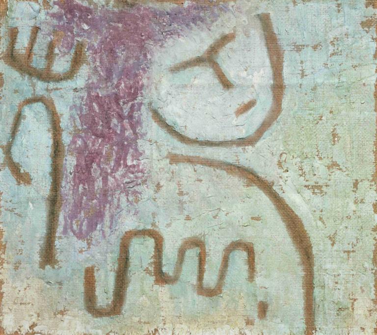 Little Hope,Kleine Hoffnung,Paul Klee,Ölgemälde,Ölgemälde, Solo, männlicher Fokus, 1Junge, Oberkörper