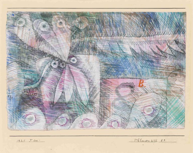 Pflanzen Bild 8.B, 1925,Rostliny obrázek 8.B, 1925,Paul Klee,Olejomalba,Olejomalba, datováno, 1 kluk