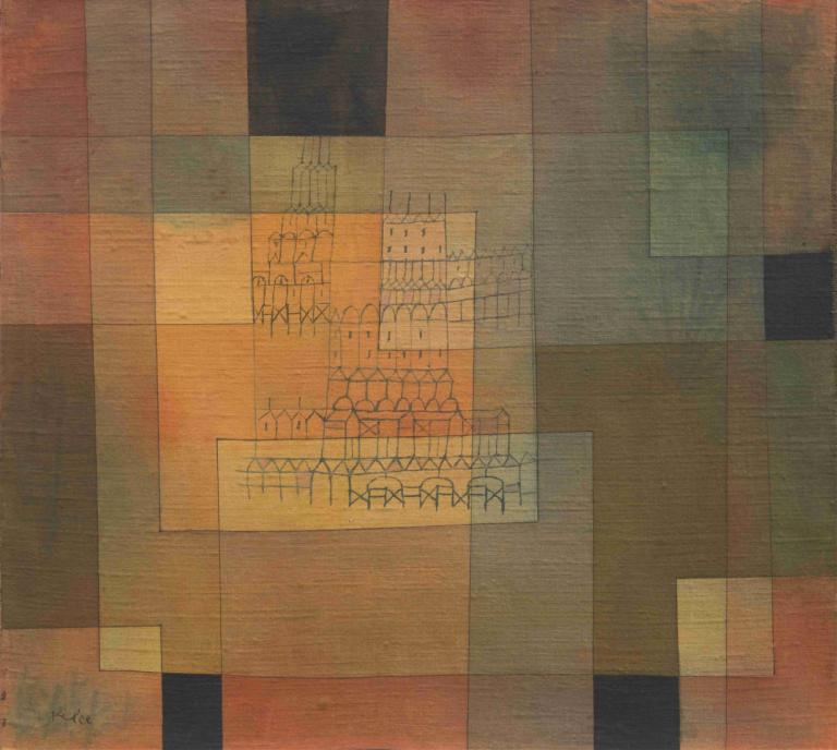 Polyphonic Architecture,复调建筑,Paul Klee,保罗-克利,油画,油画, 多个女孩, 6+女孩