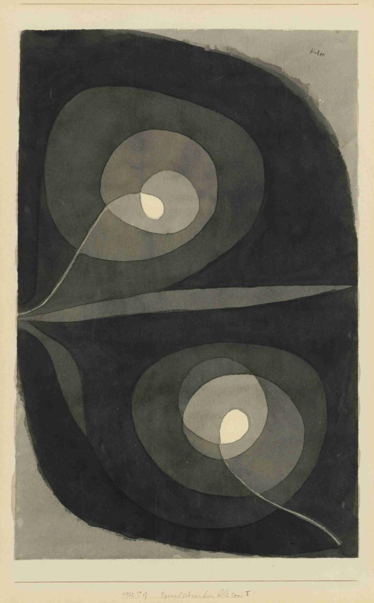 Spiralschraubenblüten I (Spiral Screw Flowers I),Hoa xoắn ốc I (Hoa xoắn ốc I),Paul Klee,Paul Kley.