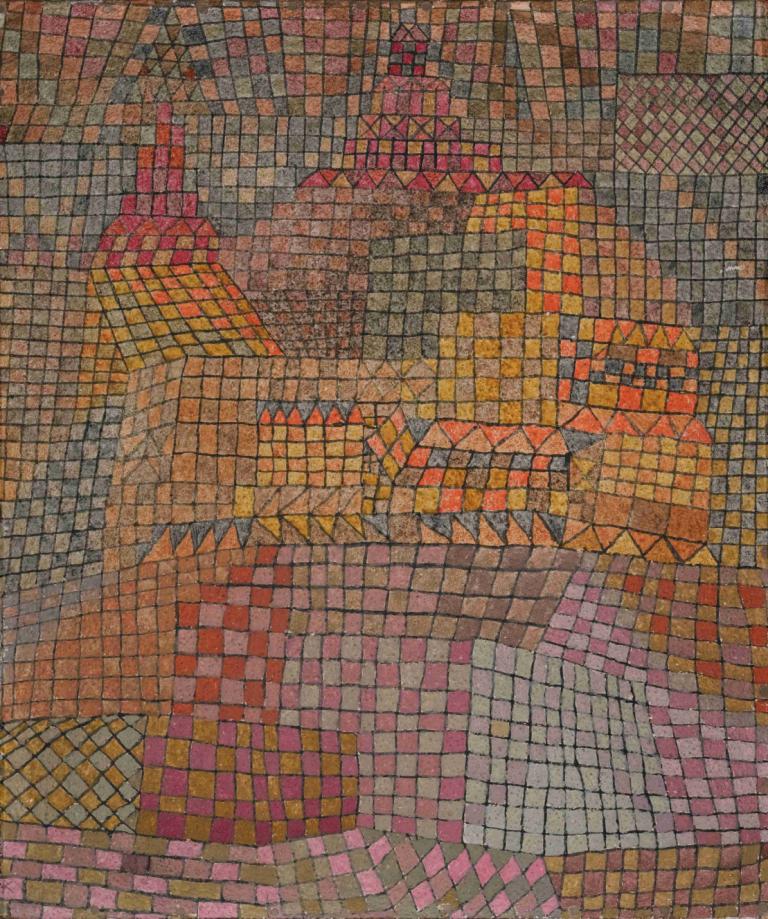 Stadtburg Kr. (Town Castle Kr.),Fort Stade, Colorado. (Kr. Lâu đài thị trấn nhỏ).,Paul Klee,Paul Kley.