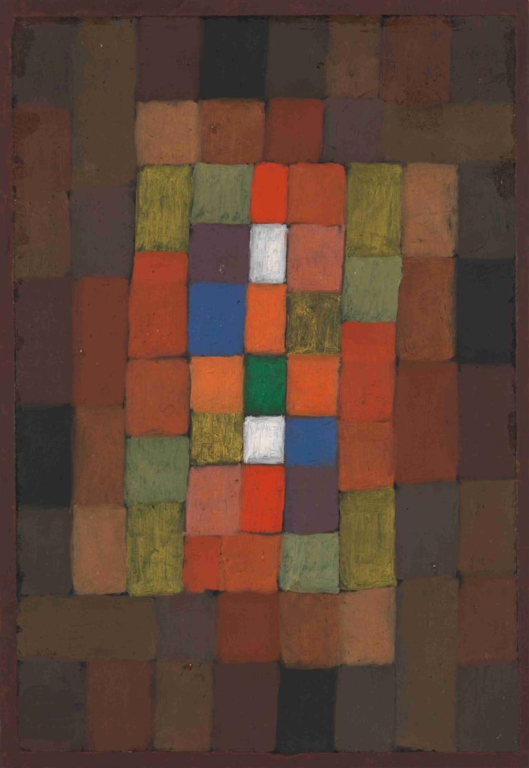 Static-Dynamic Gradation,- Sự động đầu.,Paul Klee,Paul Kley.,Tranh sơn dầu,Tranh sơn dầu, đấu, 1 cô gái