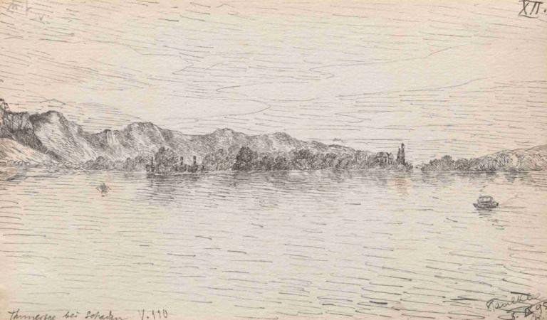 Thunersee near Schadau,Sannaci, gần Sadu.,Paul Klee,Paul Kley.,Khắc tấm đồng,Khắc tấm đồng