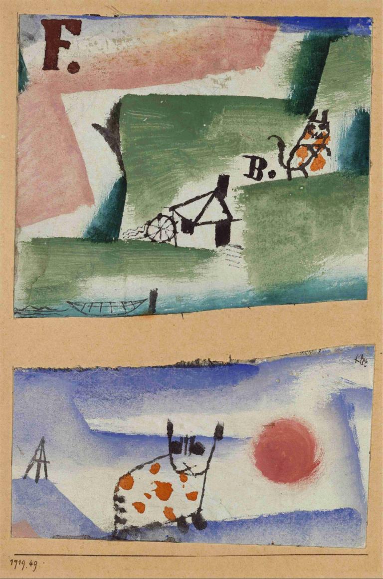 Tomcat's Turf,Sân cỏ của Tomcat,Paul Klee,Paul Kley.,Màu nước,Màu nước, không có con người, ngoài trời