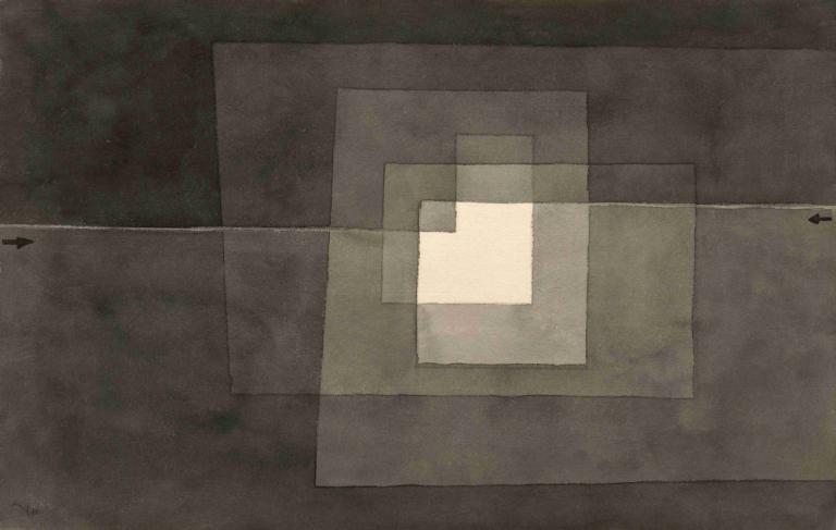 Two Ways,Hai cách,Paul Klee,Paul Kley.,Minh họa,Minh họa, không có con người, cửa, trong nhà