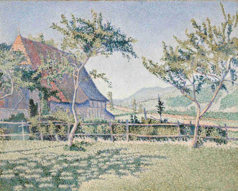 Comblat-le-Château, the Meadow (Le Pré), Opus 161,Comblat-le-Château, Padang Rumput, Opus 161,Paul Signac