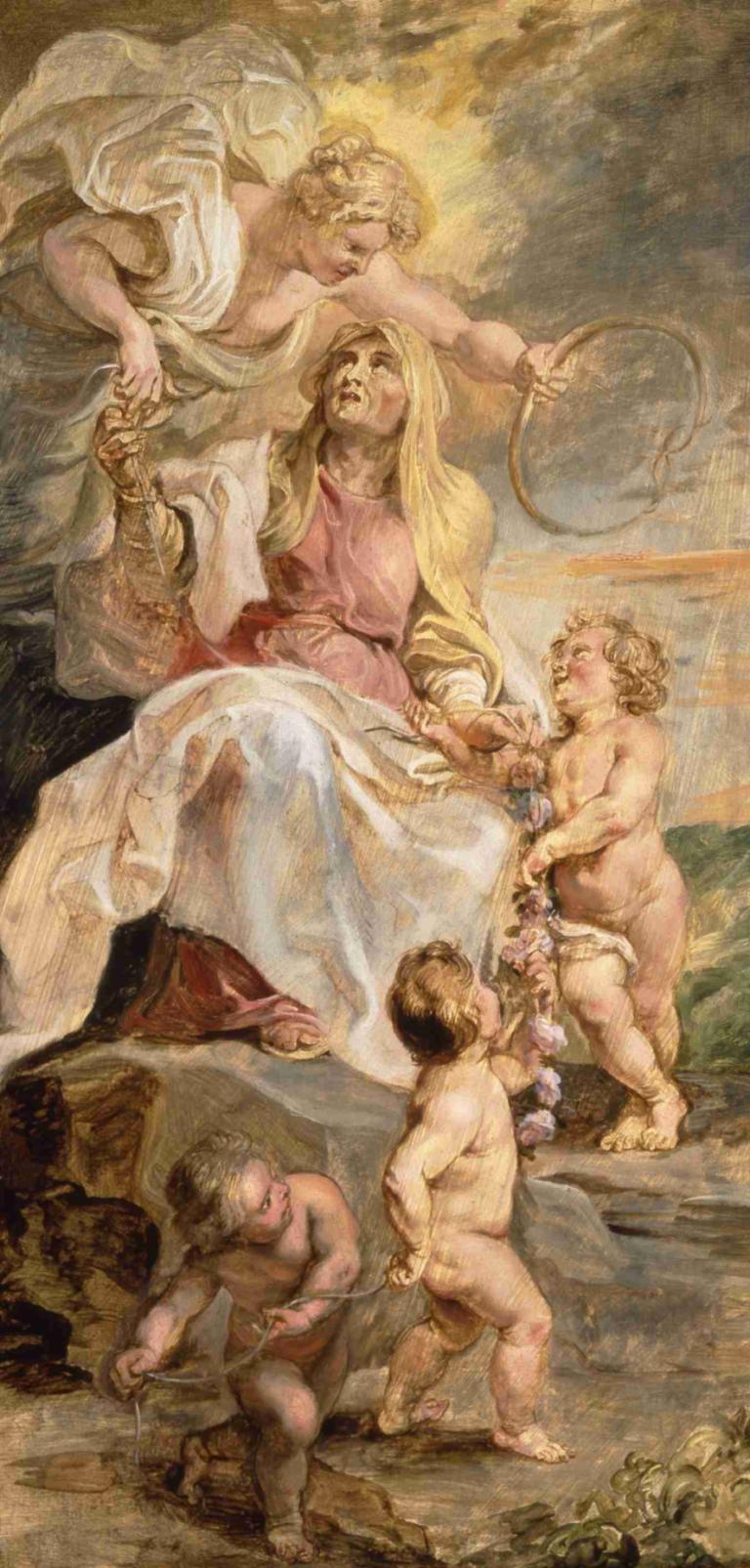 Allegory of Eternity, the Succession of the Popes,นิทานนิรันดร มรดกของพระสันตะปาปา,Peter Paul Rubens