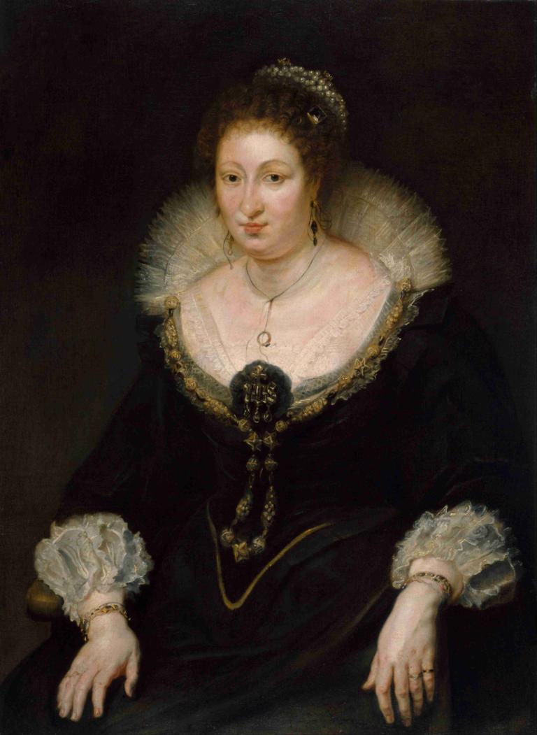 Lady Alethea Talbot, Countess of Arundel,Peter Paul Rubens,Oil Painting,Oil Painting, jewelry, solo, ring