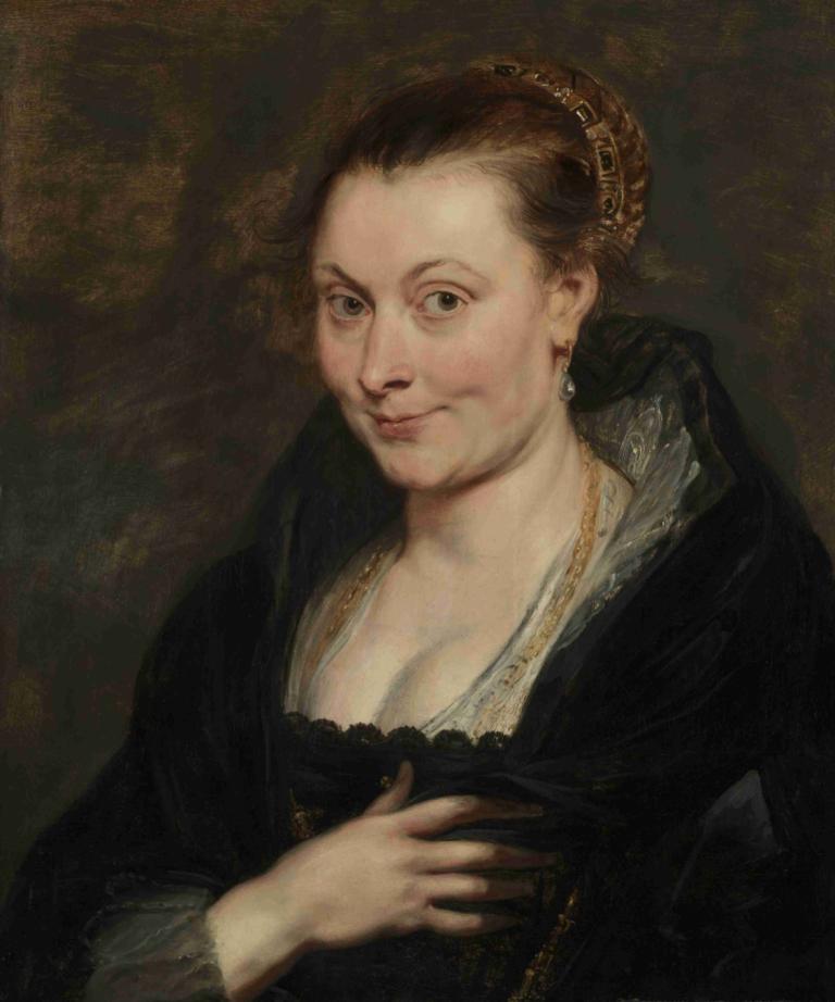 Portrait of Isabella Brant,Portrett av Isabella Brant,Peter Paul Rubens,Oljemaleri,Oljemaleri, 1 jente, solo