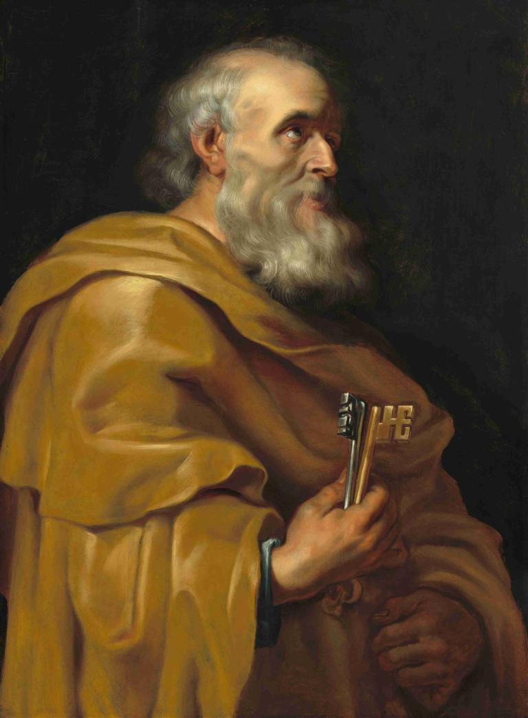 Saint Peter,Sankt Peter,Peter Paul Rubens,Oljemålning,Oljemålning, 1 pojke, solo, manligt fokus, skägg