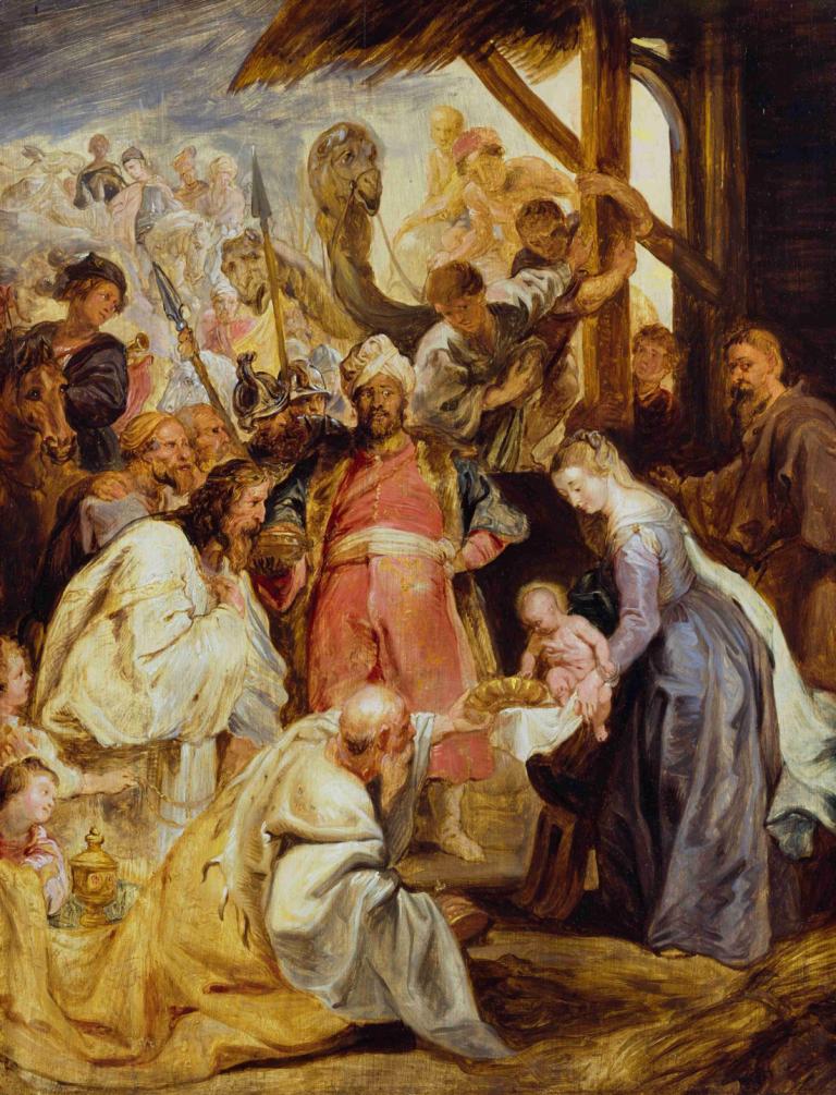 The Adoration of the Magi,Adorația magilor,Peter Paul Rubens,Pictura in ulei,Pictura in ulei