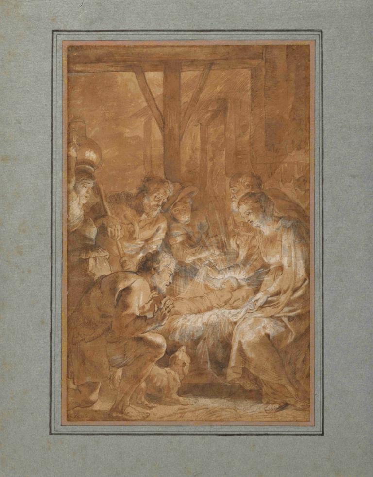 The Adoration of the Shepherds,Adorația păstorilor,Peter Paul Rubens,Pictura in ulei,Pictura in ulei