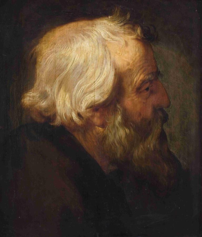 The Apostle Peter,Apostolul Petru,Peter Paul Rubens,Pictura in ulei,Pictura in ulei, 1 băiat, solo