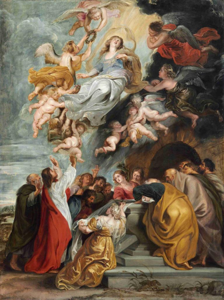 The Assumption of the Virgin,Asumsi Perawan,Peter Paul Rubens,Lukisan cat minyak,Lukisan cat minyak