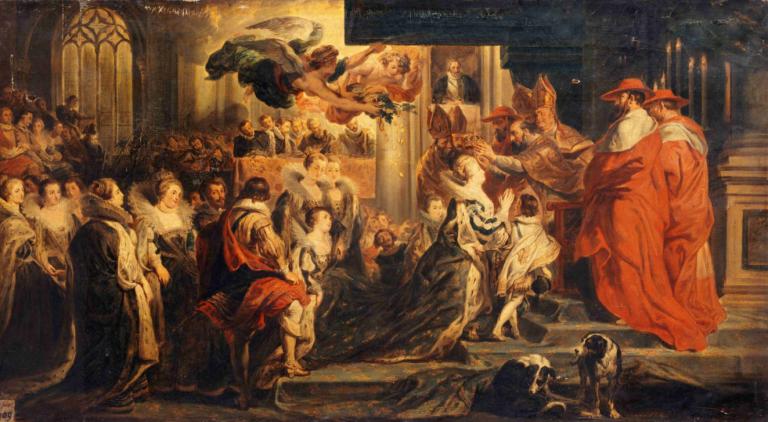 The Coronation of Marie de Médicis, May 13, 1610,Penobatan Marie de Médicis, 13 Mei 1610,Peter Paul Rubens