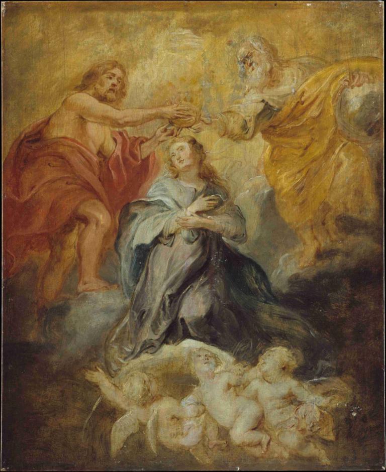 The Coronation of the Virgin,Încoronarea Fecioarei,Peter Paul Rubens,Pictura in ulei,Pictura in ulei