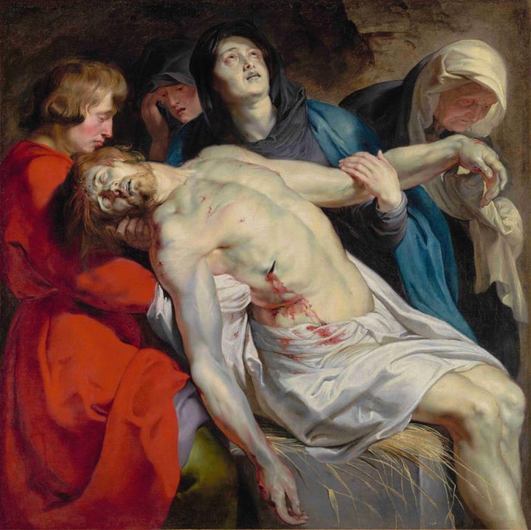 The Entombment,Ο ενταφιασμός,Peter Paul Rubens,Ελαιογραφία,Ελαιογραφία, παρωδία καλών τεχνών, αίμα