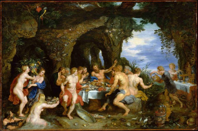 The Feast of Acheloüs,Η γιορτή του Acheloüs,Peter Paul Rubens,Ελαιογραφία,Ελαιογραφία, παρωδία καλών τεχνών