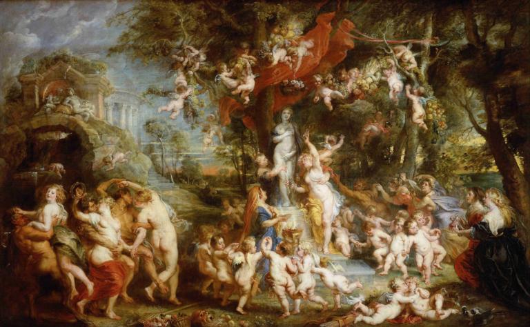 The Feast of Venus,Pesta Venus,Peter Paul Rubens,Lukisan cat minyak,Lukisan cat minyak, parodi seni rupa