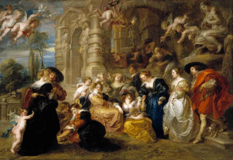 The Garden of Love,El jardín del amor,Peter Paul Rubens,Pintura al óleo,Pintura al óleo