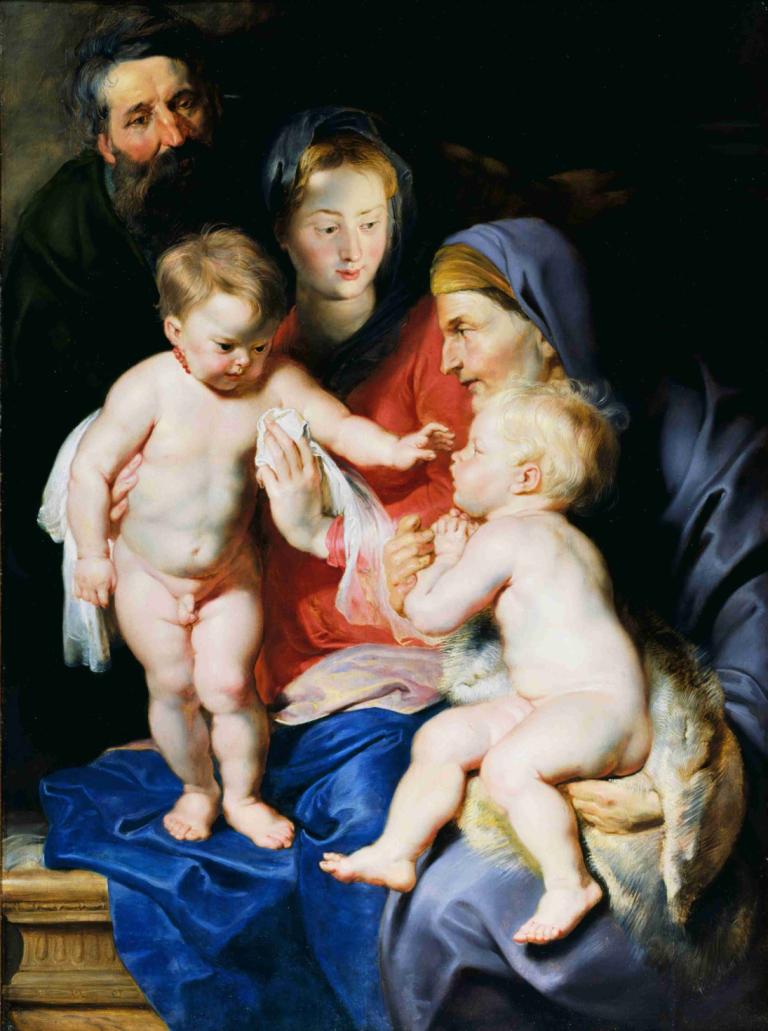 The Holy Family with Saint Elizabeth and Saint John the Baptist