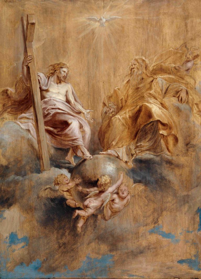 The Holy Trinity,Η Αγία Τριάδα,Peter Paul Rubens,Ελαιογραφία,Ελαιογραφία, παρωδία καλών τεχνών, παρασκήνια