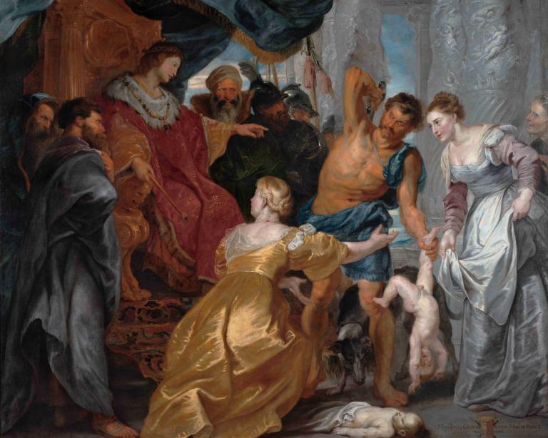 The Judgement of Solomon,Penghakiman Salomo,Peter Paul Rubens,Lukisan cat minyak,Lukisan cat minyak