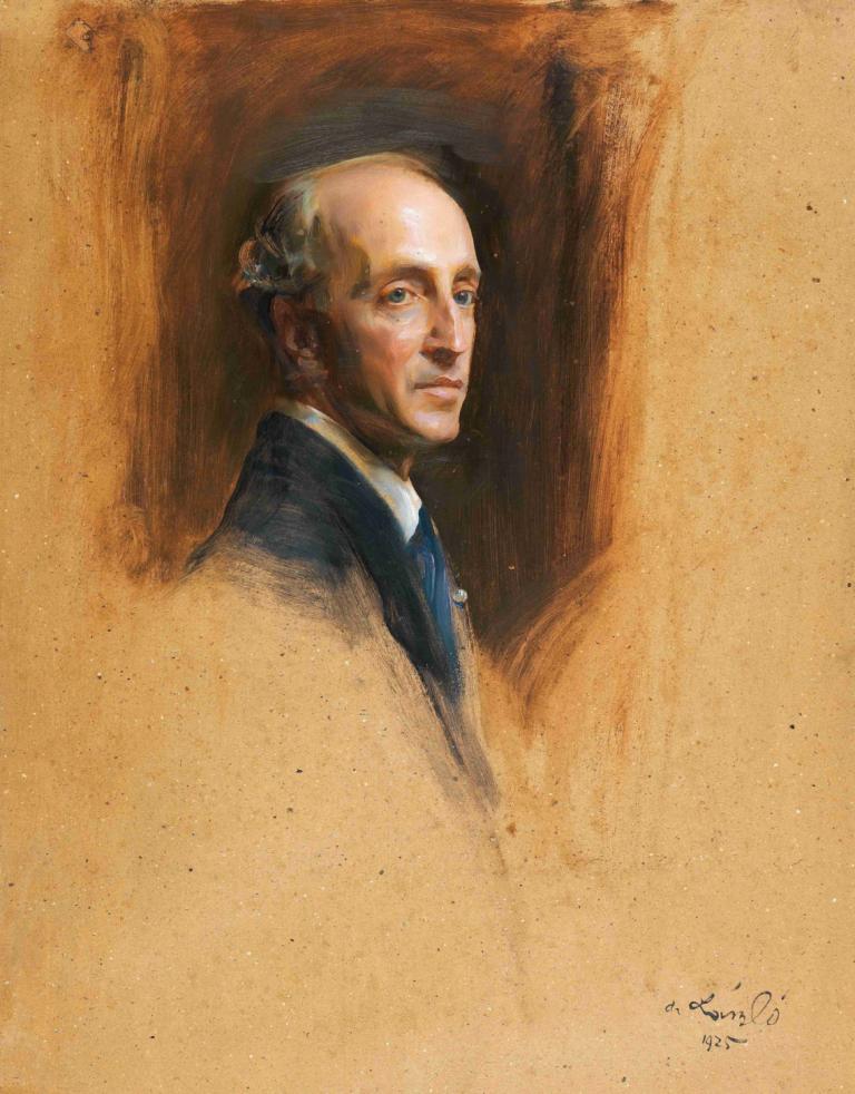 Study portrait of Baron Georg Franckenstein,ゲオルク・フランケンシュタイン男爵の学習用肖像画,Philip Alexius de László