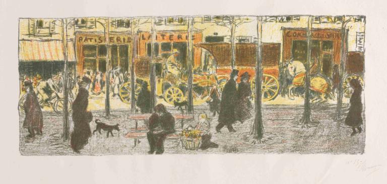 Some Aspects Of Paris Life, Boulevard,Beberapa Aspek Kehidupan Paris, Boulevard,Pierre Bonnard