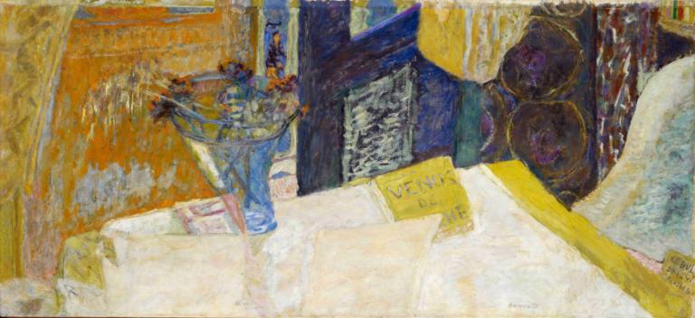 Still Life with Bouquet of Flowers , Venus of Cyrene,Pierre Bonnard,Oil Painting,Oil Painting